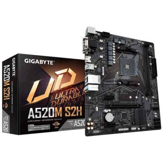 Gigabyte A520M S2H AMD AM4 ATX Motherboard