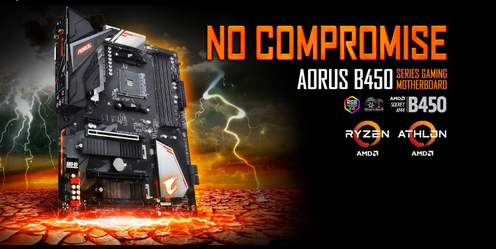Gigabyte B450 AORUS PRO WIFI AMD ATX Motherboard Price in BD